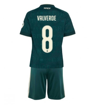 Real Madrid Federico Valverde #8 Udebanetrøje Børn 2026-27 Kortærmet (+ Korte bukser)